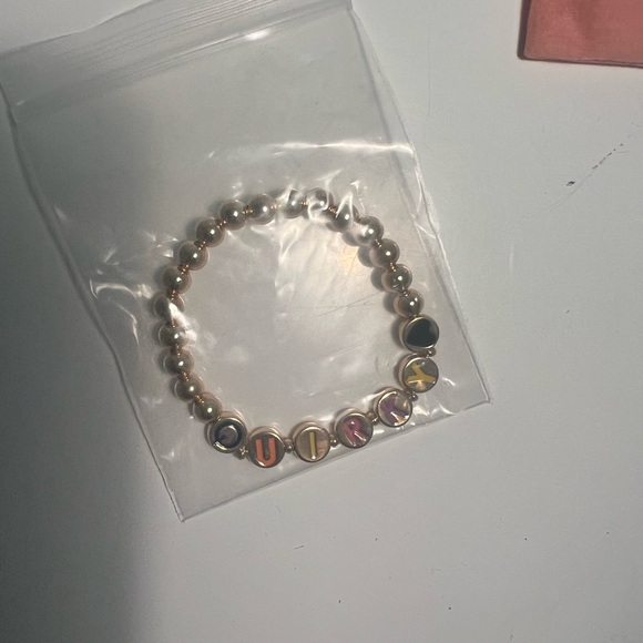 Custom beaded bracelets with word “quirky” - Picture 3 of 4